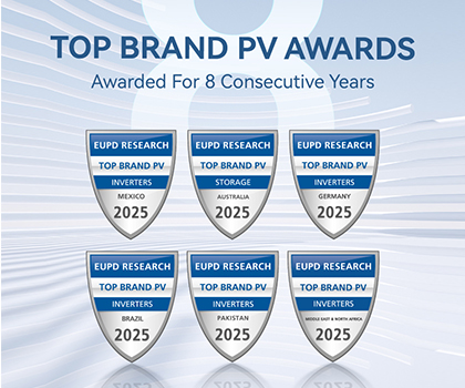 Growatt wint voor 8e jaar op rij EUPD Top Brand PV Award en breidt erkenning uit naar zes wereldmarkten